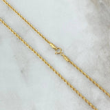 Rope Chain 4.9gr / 60cm / 2.7mm Yellow Gold +3 18K *