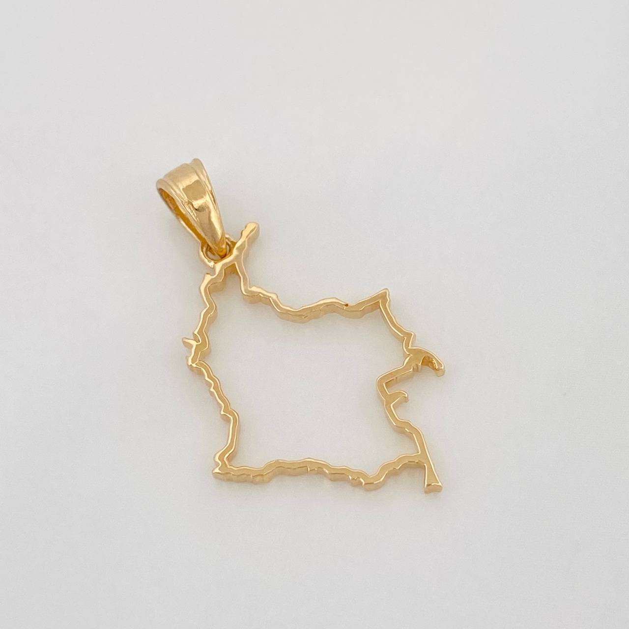 Pendant Silhouette Map of Colombia 1g / 1 in 18K Yellow Gold