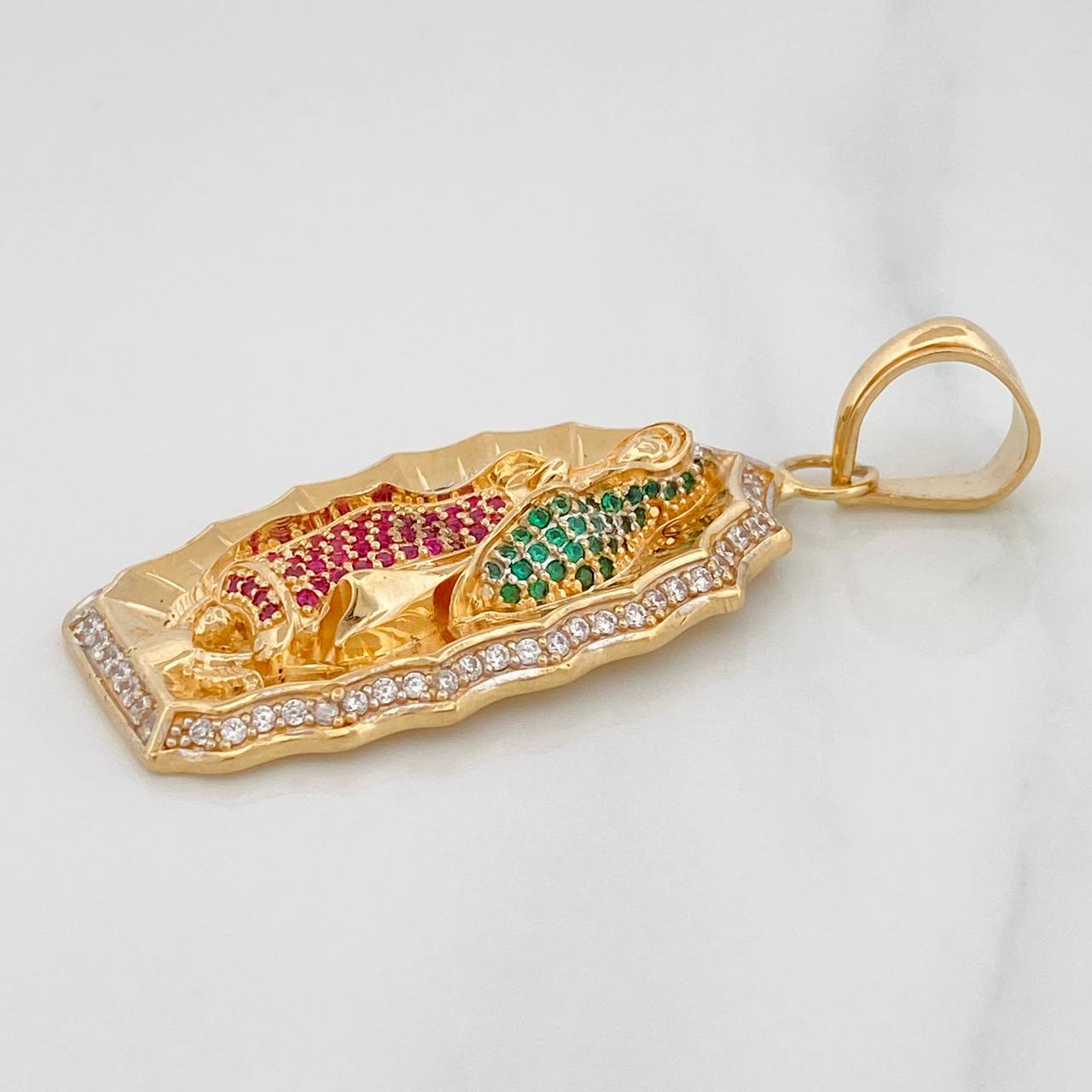 Pendant Virgin of Guadalupe 12.65g / 2 in Yellow Gold 18K