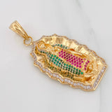 Pendant Virgin of Guadalupe 12.65g / 2 in Yellow Gold 18K
