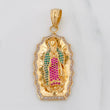 Pendant Virgin of Guadalupe 12.65g / 2 in Yellow Gold 18K