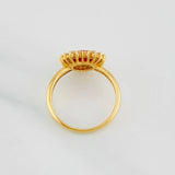 Heart Halo Ring 3.5g / T6 1/4 Yellow Gold 18K