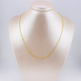 Cadena Singapur 1.5g / 17 3/4 in / 1.8mm Oro Amarillo 18K