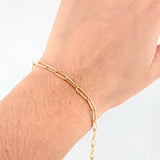 Paperclip Bracelet 1.9gr / 7 1/2 in / 3mm Yellow Gold +3 18K