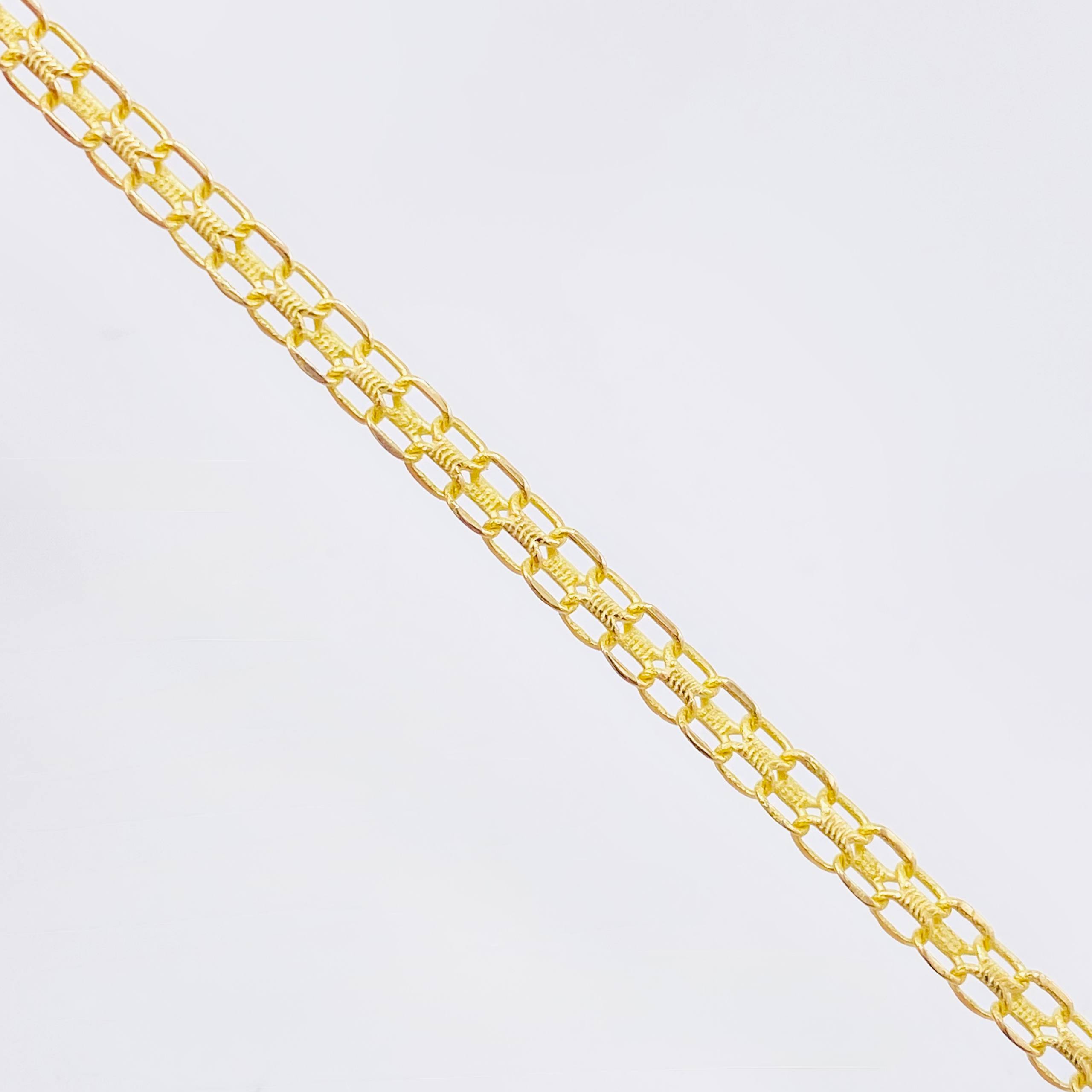 Pulso Chino 2.6gr / 7 1/2 in / 3.4mm Oro Amarillo Nac.Esp. 18K ©