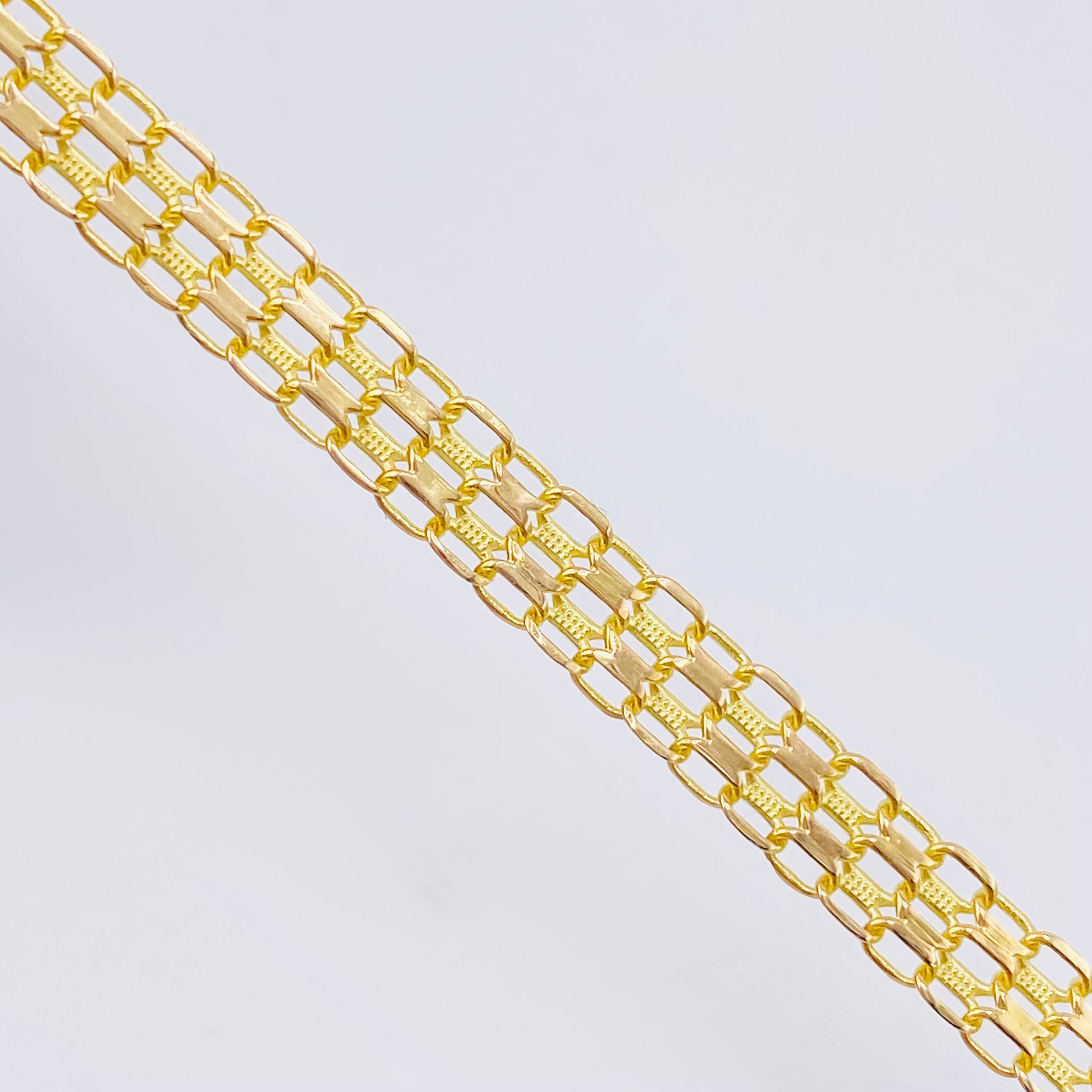 Pulso Chino 4.35gr / 7 1/2 in / 5.3mm Oro Amarillo Nac.Esp. 18K ©