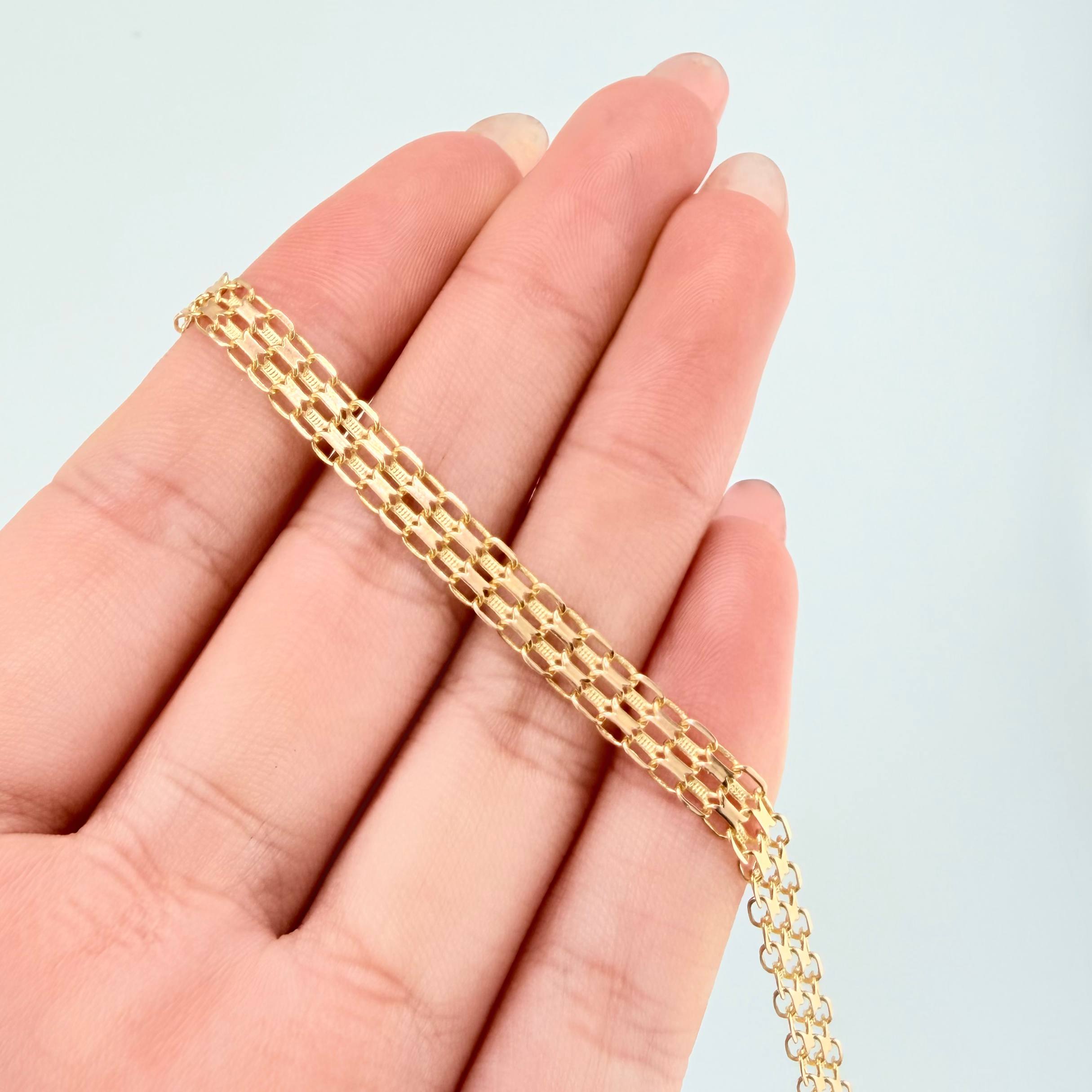 Pulso Chino 4.6gr / 7 1/2 in / 5.3mm Oro Amarillo Nac.Esp. 18K *