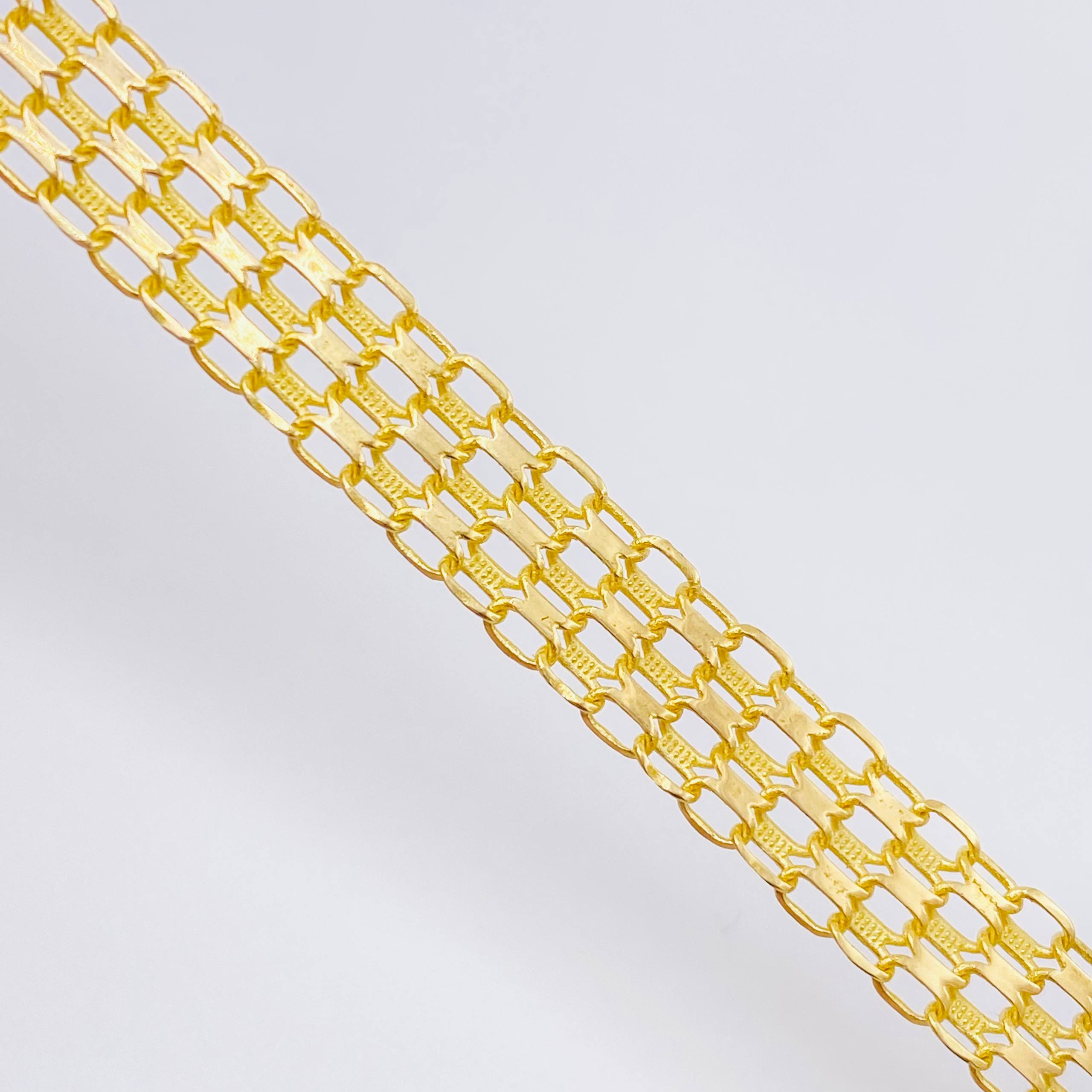 Pulso Chino 5.55gr / 7 3/4 in / 7mm Oro Amarillo Nac.Esp. 18K