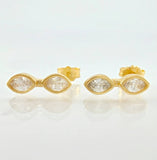 Topos Ojos Binoculares 1.9gr / 1/2 in / Oro Amarillo 18K *