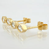 Topos Ojos Binoculares 1.9gr / 1/2 in / Oro Amarillo 18K *