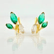 Topos Muerdago Tres Hojas 2.15gr / 1/2 in / Oro Amarillo 18K *