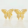 Topos Mariposa 1.4gr / 1/2 in / Oro Amarillo 18K *