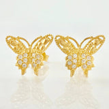 Topos Mariposa 1.4gr / 1/2 in / Oro Amarillo 18K *