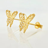 Topos Mariposa 1.4gr / 1/2 in / Oro Amarillo 18K *