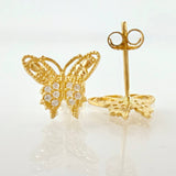 Topos Mariposa 1.4gr / 1/2 in / Oro Amarillo 18K *