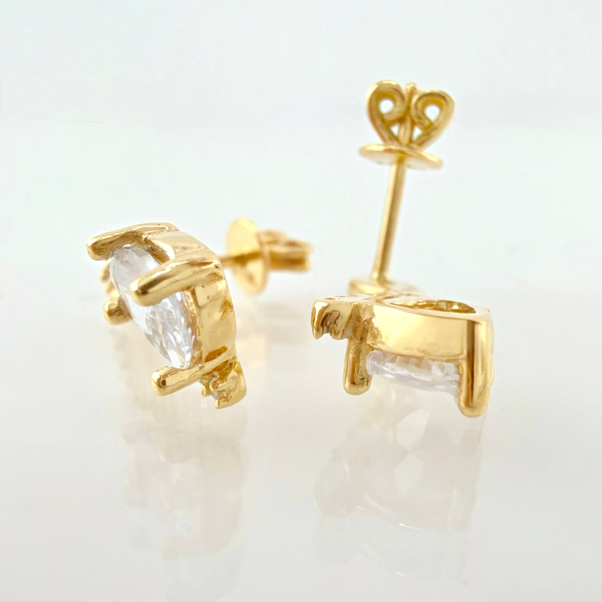 Topos Gota Cursiva 3.45gr / 3/4 in / Oro Amarillo 18K *
