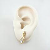 Topos Gota Cursiva 3.45gr / 3/4 in / Oro Amarillo 18K *