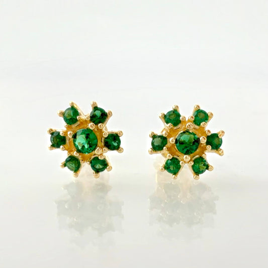 Topos Flor Invernal 2.35gr / 7mm Oro Amarillo 18K *