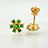 Topos Flor Invernal 2.35gr / 7mm Oro Amarillo 18K *