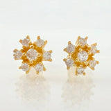 Topos Flor Invernal 2.45gr / 7mm Oro Amarillo 18K *