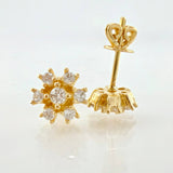 Topos Flor Invernal 2.45gr / 7mm Oro Amarillo 18K *