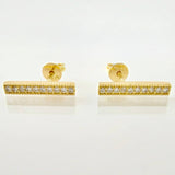 Topos Recta Impecable 2.05gr / 1/2 in / Oro Amarillo 18K *