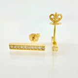 Topos Recta Impecable 2.05gr / 1/2 in / Oro Amarillo 18K *