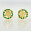 Topos Circulo Flor 1.6gr / 8mm Oro Amarillo 18K *