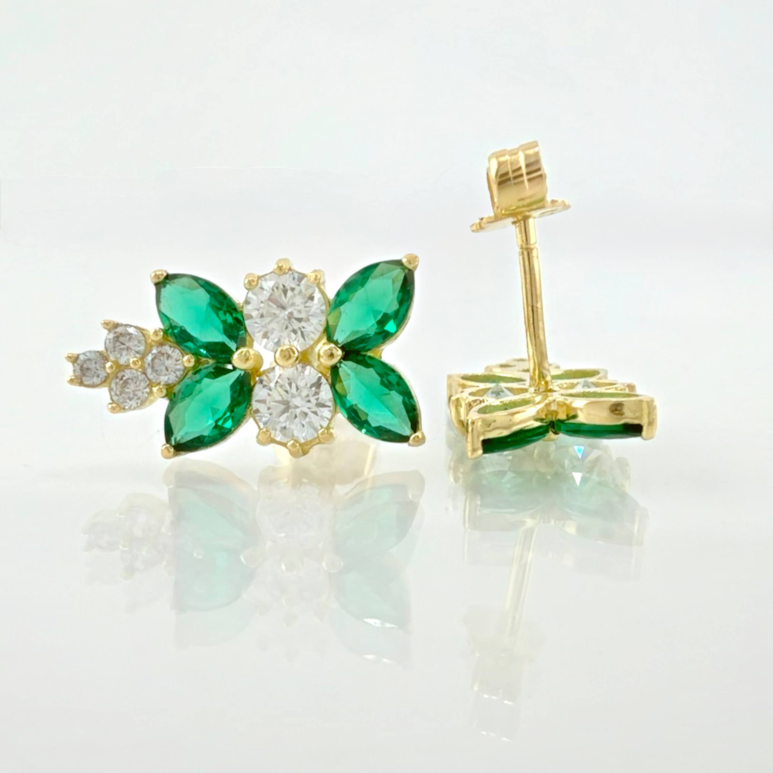 Topos Hoja En Secuencia 2.6gr / 1/2 in / Oro Amarillo 18K *