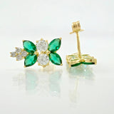 Topos Hoja En Secuencia 2.6gr / 1/2 in / Oro Amarillo 18K *