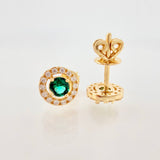 Topos Circulo Halo 1.95gr / 6mm Oro Amarillo 18K *