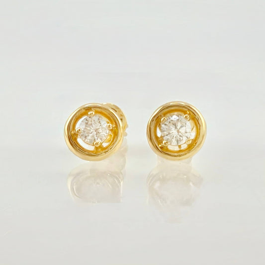 Topos Circulo Doble Liso 1.5gr / 5mm Oro Amarillo 18K *
