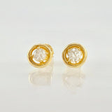 Topos Circulo Doble Liso 1.5gr / 5mm Oro Amarillo 18K *