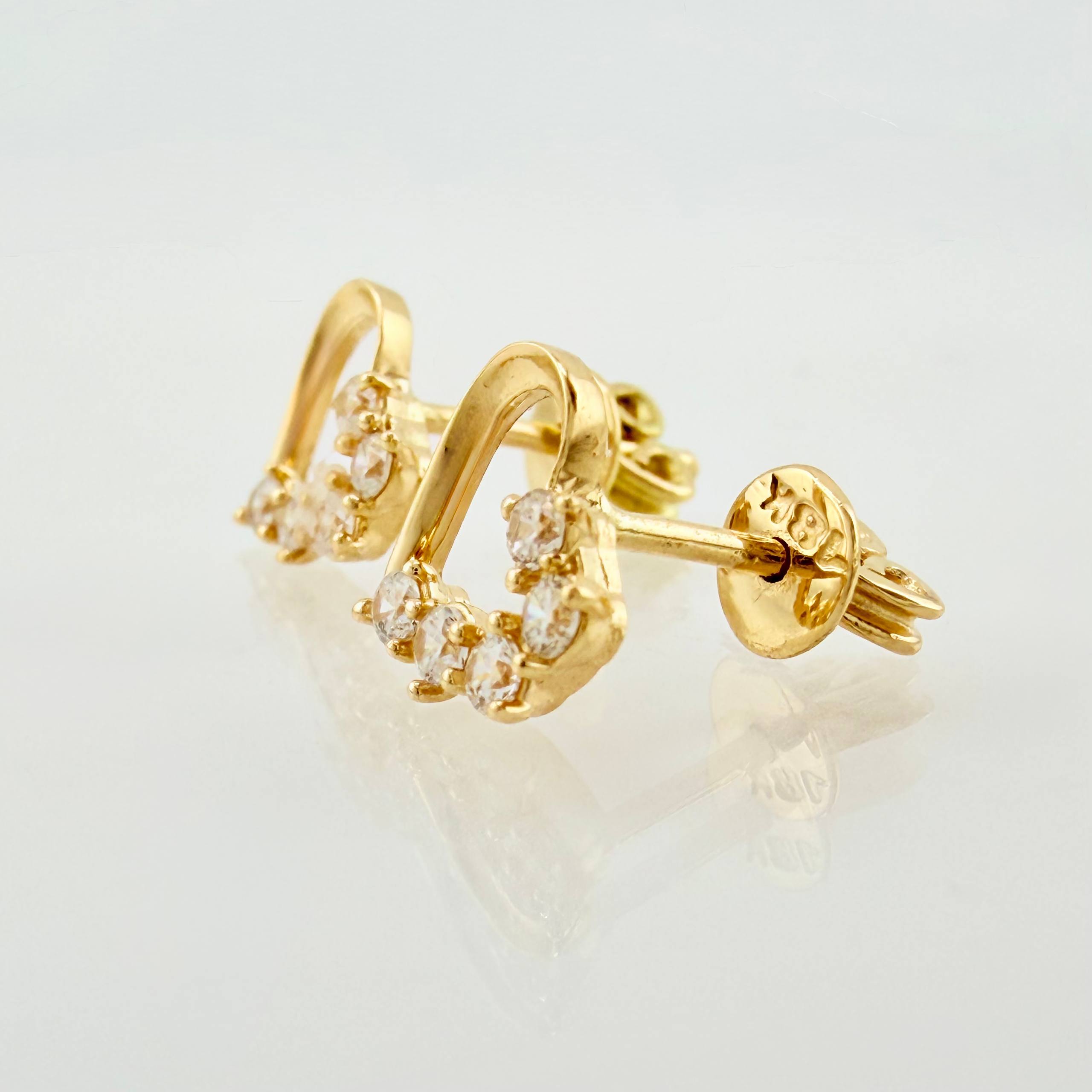 Topos Corazon Medio 1.6gr / 8mm Oro Amarillo 18K *