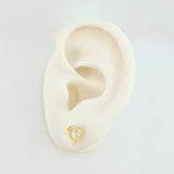 Topos Corazon Medio 1.6gr / 8mm Oro Amarillo 18K *