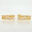 Topos Carril Trio De Liz 2.55gr / 1/2 in / Oro Amarillo 18K *