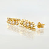 Topos Carril Trio De Liz 2.55gr / 1/2 in / Oro Amarillo 18K *