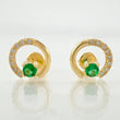 Topos Media Manzana Tupida 2gr / 9mm Oro Amarillo 18K *