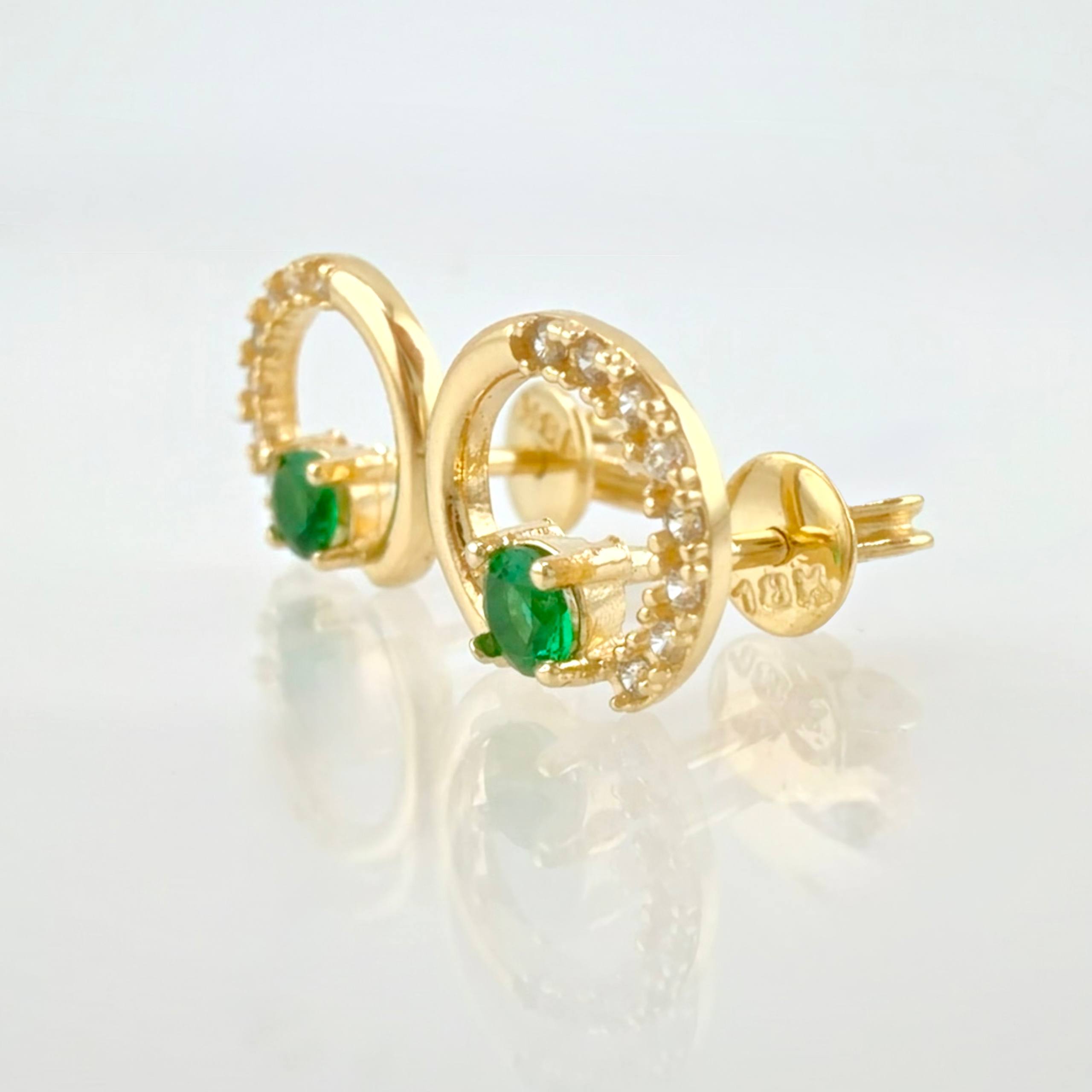 Topos Media Manzana Tupida 2gr / 9mm Oro Amarillo 18K *