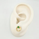 Topos Media Manzana Tupida 2gr / 9mm Oro Amarillo 18K *