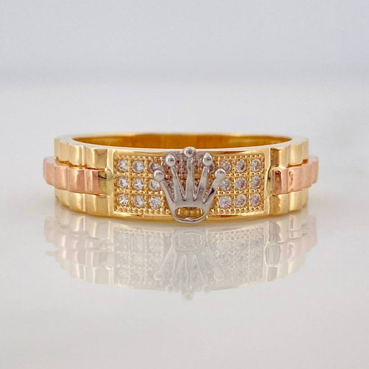 Ring Strap Crown 3.55g / T6 1/2 Three Golds 18K