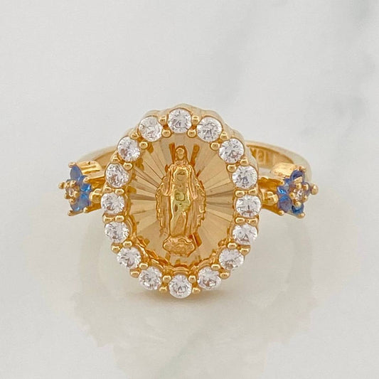 Miraculous Virgin Ring 3.15g / Size 4 1/2 Yellow Gold 18K
