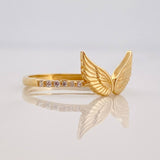 Wings Ring 1.5g / T5 3/4 Yellow Gold 18K