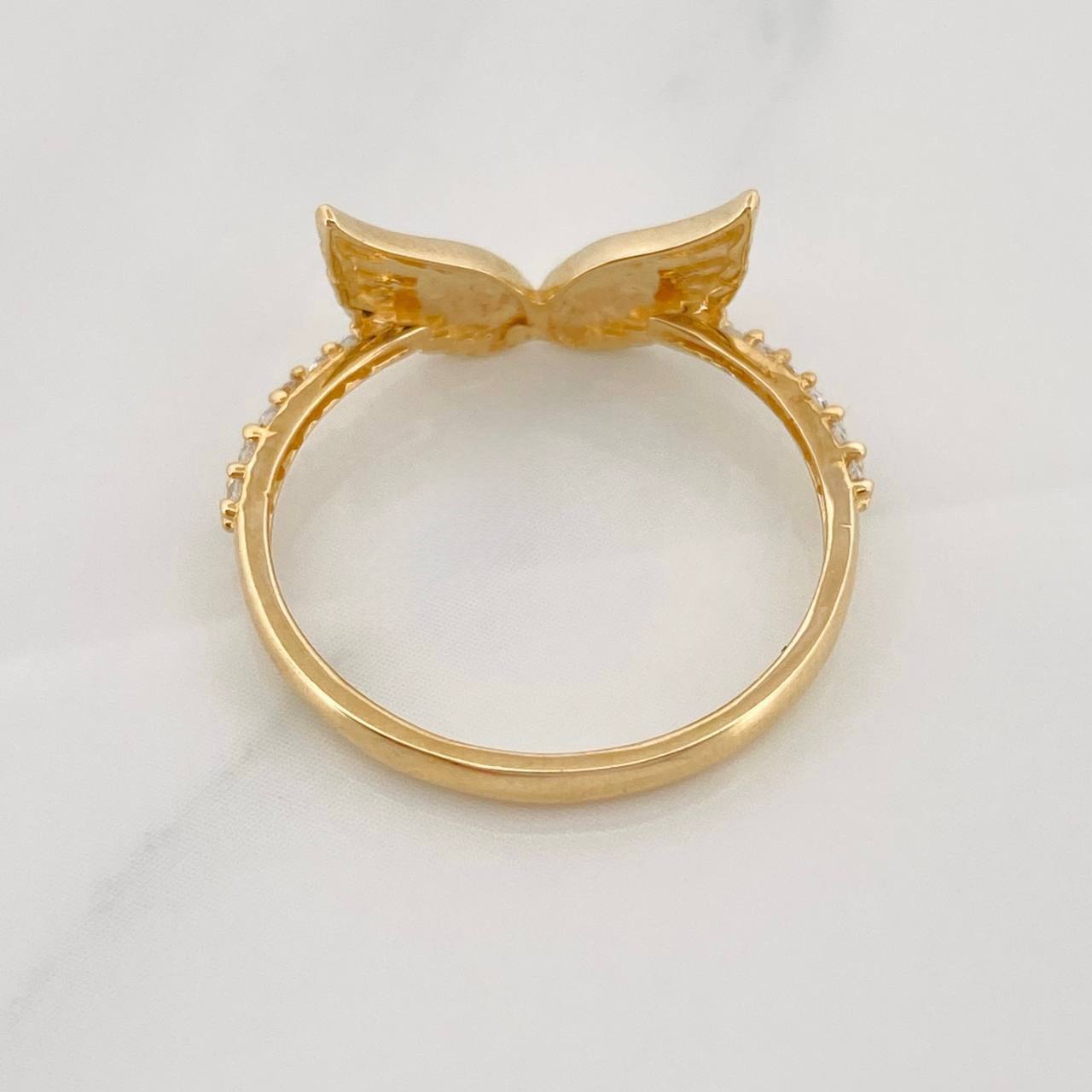 Wings Ring 1.5g / T5 3/4 Yellow Gold 18K