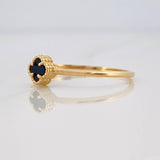 Clover Ring 1.25g / T7 3/4 Yellow Gold 18K