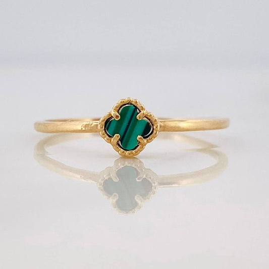 Clover Ring 1.2g / T7 1/2 Yellow Gold 18K
