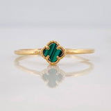 Clover Ring 1.2g / T7 1/2 Yellow Gold 18K