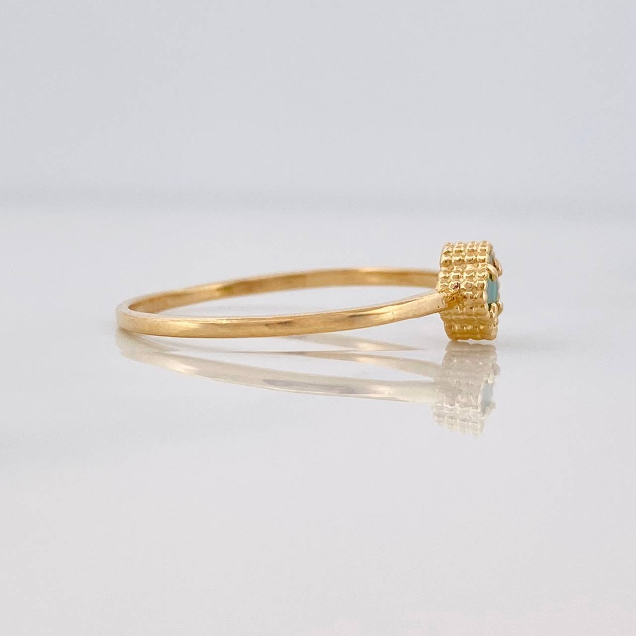 Clover Ring 1.2g / T7 1/2 Yellow Gold 18K