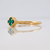Clover Ring 1.2g / T7 1/2 Yellow Gold 18K