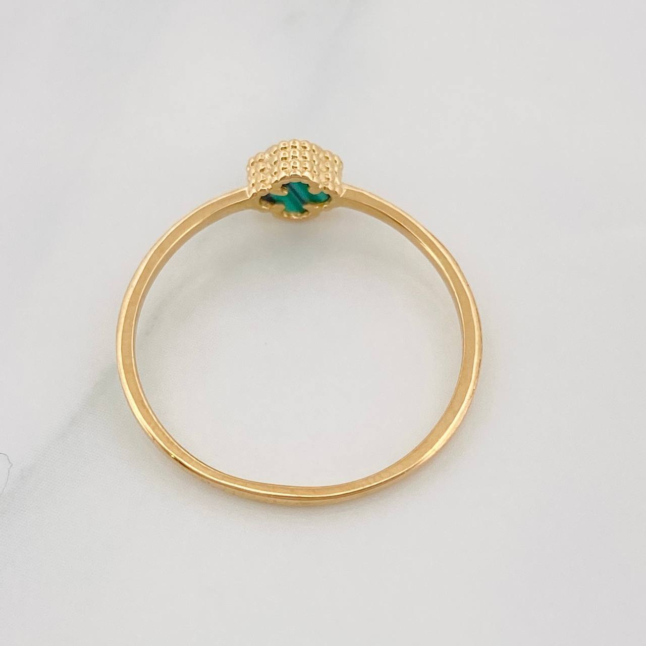 Clover Ring 1.2g / T7 1/2 Yellow Gold 18K
